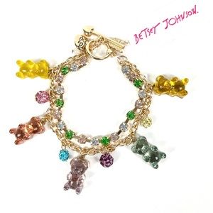 NEW Betsey Johnson Gummy Bear Charm Bracelet